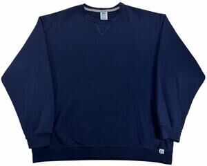 Vintage 90s y2k Russell Athletic Navy Blue Pullover Crewneck Men's XL Sweatshirt
